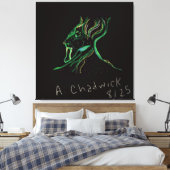 Majestueus Sterrenbeeld op Spanramen Canvas Afdruk (Insitu (Slaapkamer))