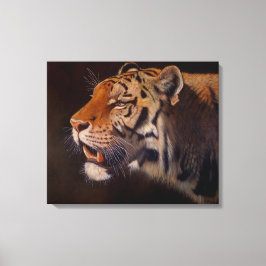 Majestueus Tijger Portret Groot Canvas Afdruk