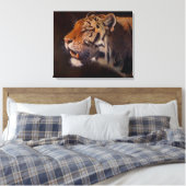 Majestueus Tijger Portret Groot Canvas Afdruk (Insitu (Slaapkamer))