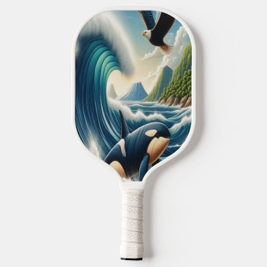 majestueus treffen pickleball paddle (Achterkant)