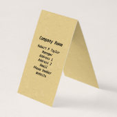 Majestueus uitziende bruine witte uil op Branch Ta Visitekaartje (Achterkant)