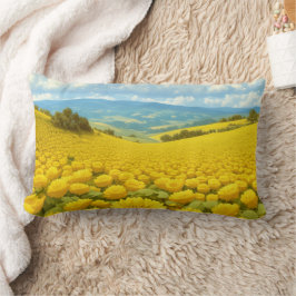 Majestueus Veld met Gele Bloemen, Kussen