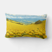 Majestueus Veld met Gele Bloemen, Kussen (Achterkant)