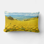 Majestueus Veld met Gele Bloemen, Kussen (Voorkant)