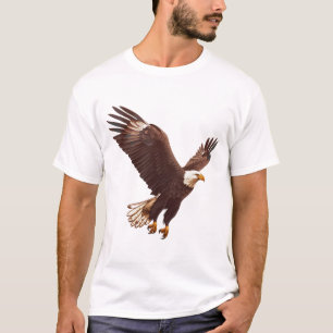 Majestueus vluchtkunstwerk van een arend t-shirt
