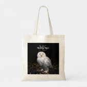Majestueus winter sneeuwuil monogram met eigen naa tote bag (Achterkant)