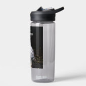 Majestueus winter sneeuwuil monogram met eigen naa waterfles (Links)