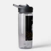 Majestueus winter sneeuwuil monogram met eigen naa waterfles (Rechts)
