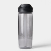 Majestueus winter sneeuwuil monogram met eigen naa waterfles (Achterkant)