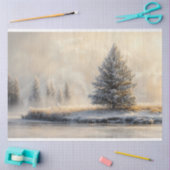 Majestueus winterlandschap Schilderachtig decoupag Tissuepapier (Craft)