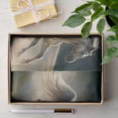 Majestueus wit paard hardlopend decoupage tissuepapier (Geschenk)