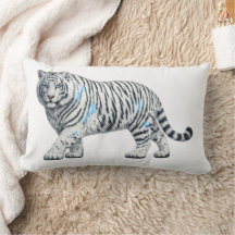 Majestueus Witte Tijger Artistieke Lendenen Worp K