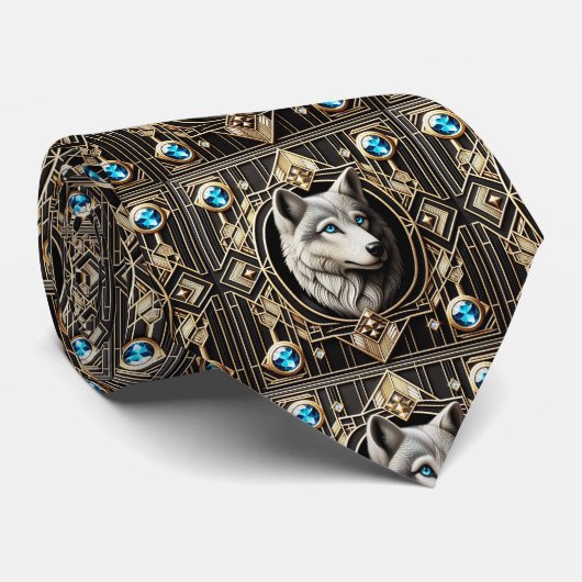 Majestueus Wolf Das | Mannelijke Herenmode (Opgerold)