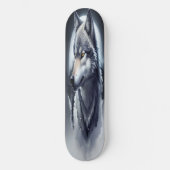 Majestueus Wolf Skateboard - Digitale Kunst Deck C (Voorkant)