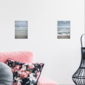 Majestueus zee met golven onder stormachtige lucht muurkunst sets (Woonkamer)