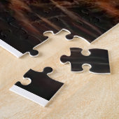 Majestueus zwart paard puzzel (Zijkant)