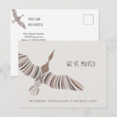 Majestueuze Abstracte gans die we hebben verplaats Aankondigingskaart (Voorkant / Achterkant)