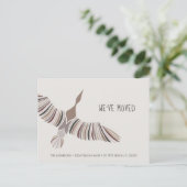 Majestueuze Abstracte gans die we hebben verplaats Aankondigingskaart (Staand voorkant)