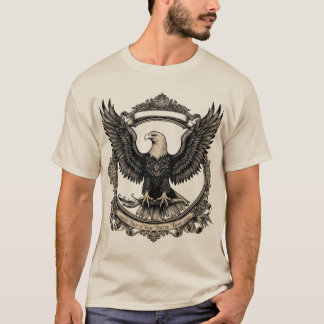 Majestueuze  adelaar gravure t-shirt