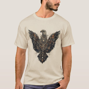 Majestueuze Adelaar in Ingewikkelde Artistieke Vor T-shirt