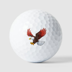 Majestueuze adelaar in vlucht golfballen