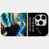 Majestueuze adelaar met uitzicht op tumultueuze oc Case-Mate iPhone case (Achterkant (horizontaal))