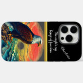Majestueuze adelaar neergestreken bij zonsondergan Case-Mate iPhone case (Achterkant (horizontaal))