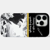 Majestueuze adelaar neergestreken boven turbulente Case-Mate iPhone case (Achterkant (horizontaal))
