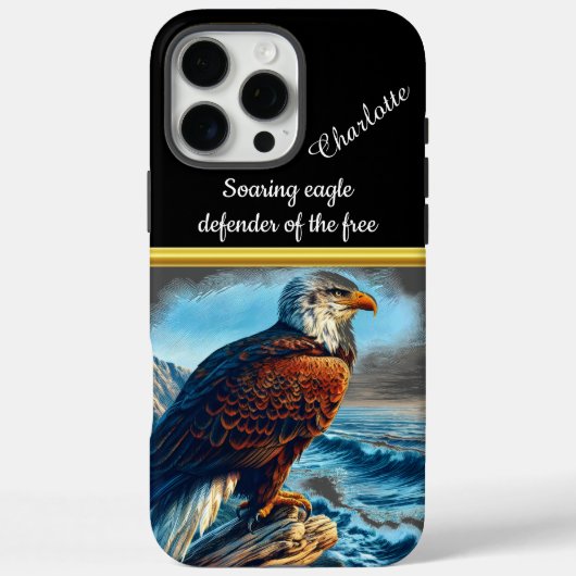 Majestueuze adelaar neergestreken door de oceaan b Case-Mate iPhone case (Achterkant)