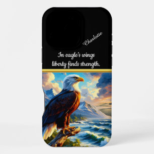 Majestueuze adelaar neergestreken door de oceaan b iPhone 16 pro max hoesje