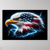 majestueuze adelaar, patriottische trots poster (Voorkant)