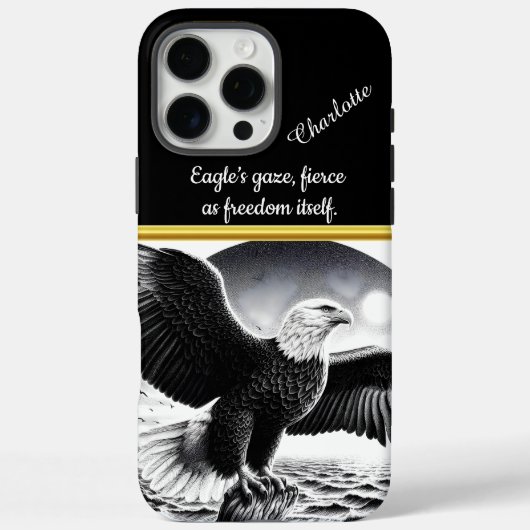 Majestueuze adelaar stijgt over turbulente oceaang Case-Mate iPhone case (Achterkant)