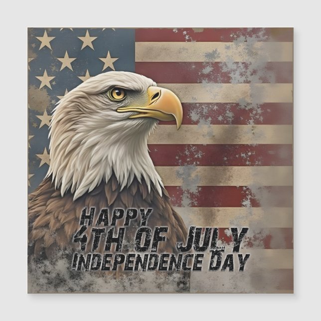 Majestueuze Adelaar & Vlag – Geest van Vrijheid (Voorkant)