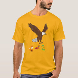 Majestueuze adelaar zweeft door een stormachtige h t-shirt