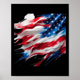 Majestueuze Amerikaanse geest een gedurfde fusie v Poster