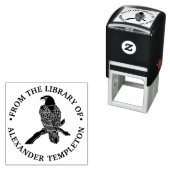 Majestueuze Amerikaanse Zeearend Op Tak Van de Bib Zelfinktende Stempel (In situ)