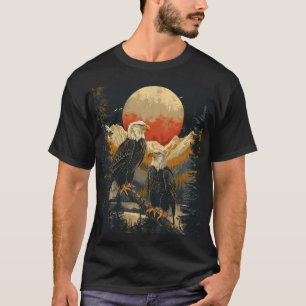 Majestueuze Amerikaanse zeearenden bij zonsopgang  T-shirt