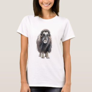 Majestueuze Arctische Muskusos Illustratie Vrouwen T-shirt