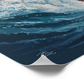 majestueuze arend stijgt boven prooi poster (Hoek)