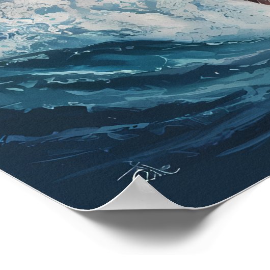 majestueuze arend stijgt boven prooi poster (Hoek)