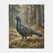 Majestueuze Auerhoen Kunst Fleece Deken (Voorkant)