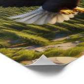 Majestueuze Bald Eagle in de ongerepte wildernis Poster (Hoek)