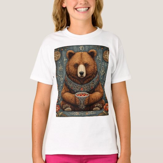 Majestueuze beer t-shirt (Voorkant)