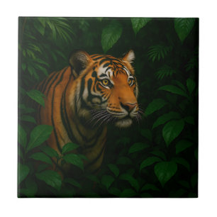 Majestueuze Bengaalse Tijger Jungle Portret Wilde  Tegeltje