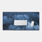 Majestueuze berg Mangart reflectie Fusine meer Bureaumat (Keyboard & Muis)