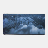 Majestueuze berg Mangart reflectie Fusine meer Bureaumat (Voorkant)