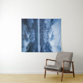 Majestueuze berg Mangart reflectie Fusine meer Wandkleed (In Situ (horizontaal))