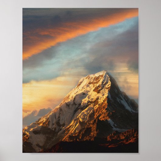 Majestueuze Berg Poster (Voorkant)
