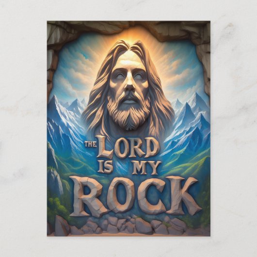 Majestueuze bergen: De Heer is mijn rots Briefkaart (Voorkant)