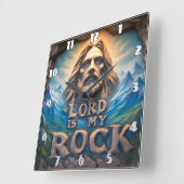 Majestueuze bergen: De Heer is mijn rots Vierkante Klok (Hoek)